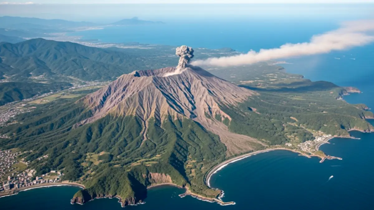 ライブカメラでの噴火判定ポイント。時刻・方角・発光の有無を確認